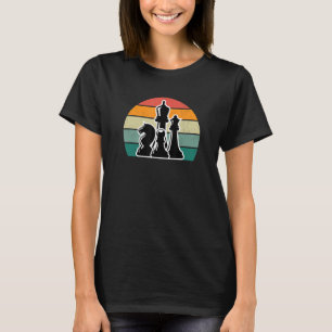 Schachspieler Königin König Bauer Turm Läufer Spri T-Shirt
