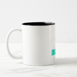 Schachspieler Liebhaber Periodensystem Lustiges Ge Zweifarbige Tasse