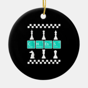 Schachspieler Lover Periodischer Tisch lustige Ges Keramik Ornament
