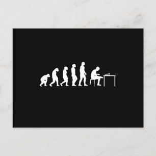 Schachspieler Postkarte