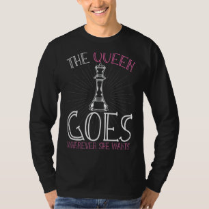 Schachspieler Schach Königin Schach T-Shirt