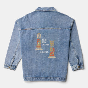 Schachspieler Schach Königszeit für Schach I Jeansjacke