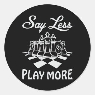 Schachspieler Schachbrettspiel-Mainboard Game-Gesc Runder Aufkleber