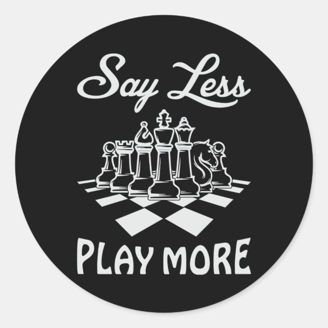 Schachspieler Schachbrettspiel-Mainboard Game-Gesc Runder Aufkleber (Vorderseite)