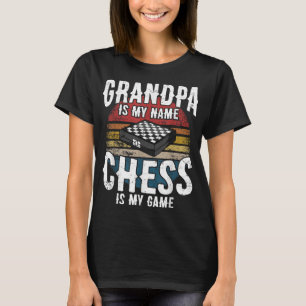 Schachspieler Schachfiguren Ich müde Opa Großmutte T-Shirt