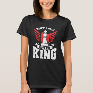 Schachspieler Schachspiel Retro Dont Streit mit Ki T-Shirt