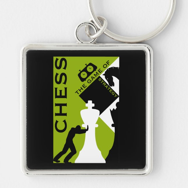 Schachspieler Schlüsselanhänger (Vorne)