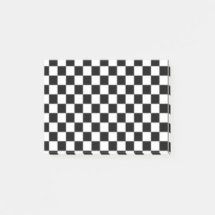 Schachspieler Schwarz und Weiß Post-it Klebezettel