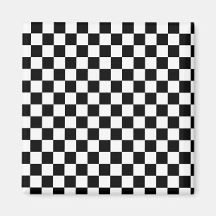 Schachspieler schwarz-weiß magnet