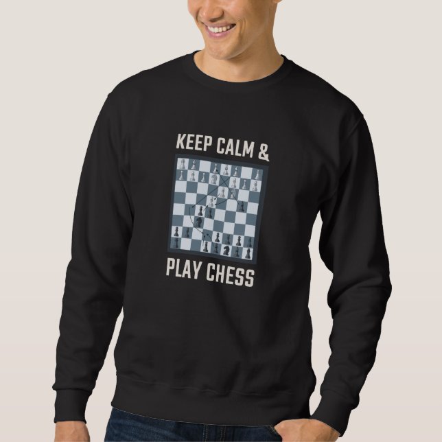 Schachspieler Sweatshirt (Vorderseite)