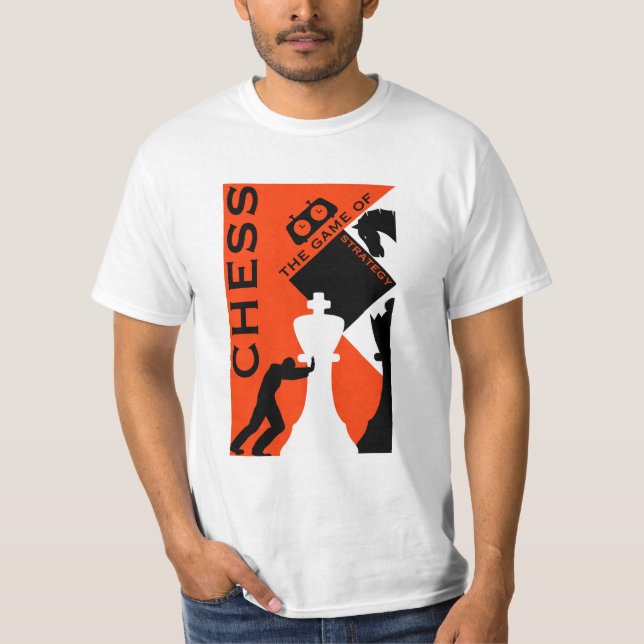Schachspieler T-Shirt (Vorderseite)