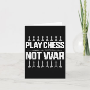 Schachspieler Vintages Spielschach statt Krieg Karte