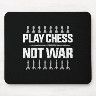 Schachspieler Vintages Spielschach statt Krieg Mousepad