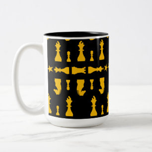 Schachspieler Zweifarbige Tasse