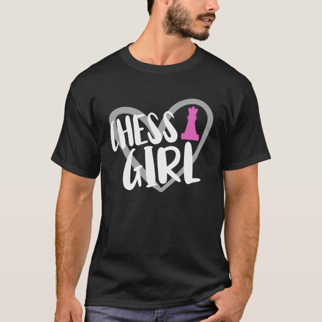 Schachspielerin T-Shirt (Vorderseite)