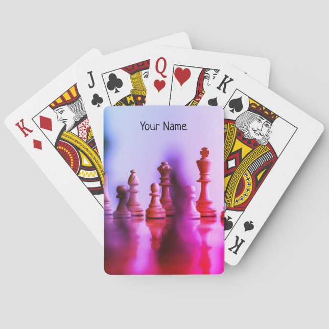 Schachspielkarten Spielkarten (Rückseite)