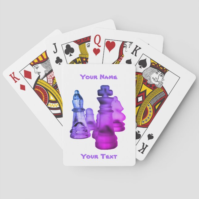 Schachspielkarten Spielkarten (Rückseite)