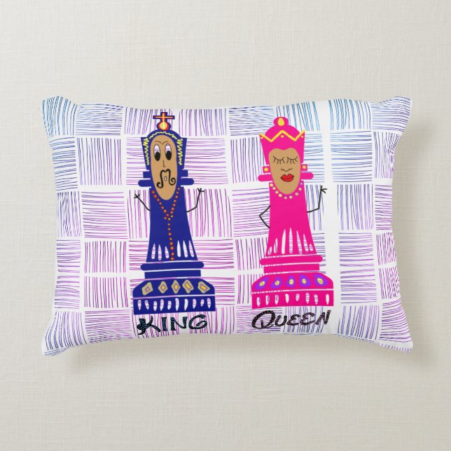 Schachstil Dekokissen (Vorderseite)