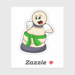 Schachstück am Schach befestigt Aufkleber