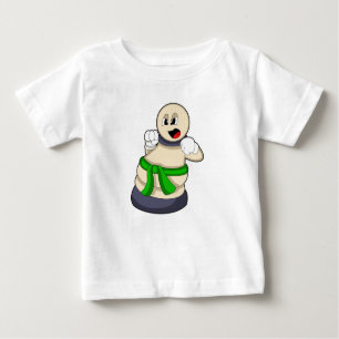 Schachstück am Schach befestigt Baby T-shirt