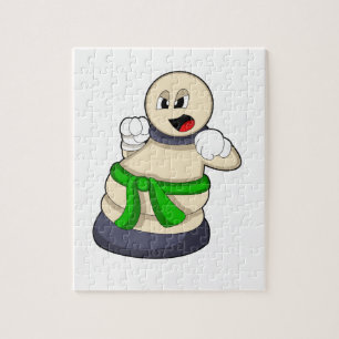 Schachstück am Schach befestigt Puzzle