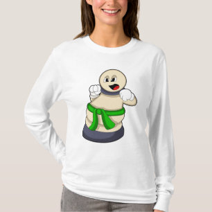 Schachstück am Schach befestigt T-Shirt