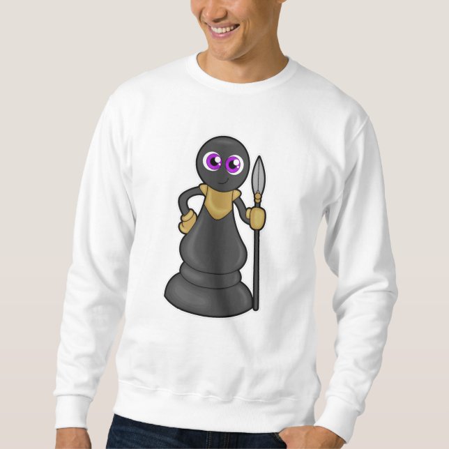 Schachstück bei Schach mit Spear gepaart Sweatshirt (Vorderseite)