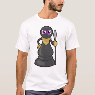 Schachstück bei Schach mit Spear gepaart T-Shirt