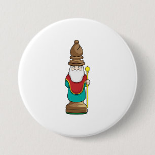 Schachstück Bishop Schach Button