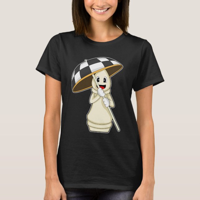 Schachstück Bishop Schach T-Shirt (Vorderseite)