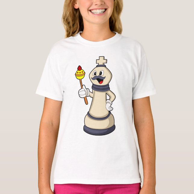 Schachstück King bei Schach.PNG T-Shirt (Vorderseite)