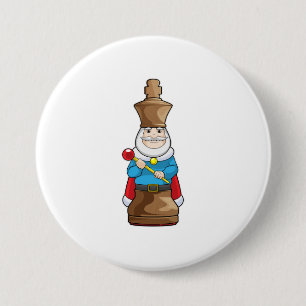 Schachstück King Chess Button