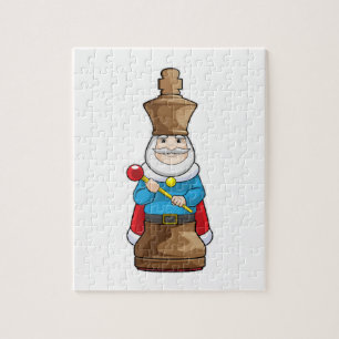Schachstück King Chess Puzzle
