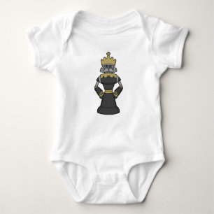 Schachstück King Crown Schach Baby Strampler