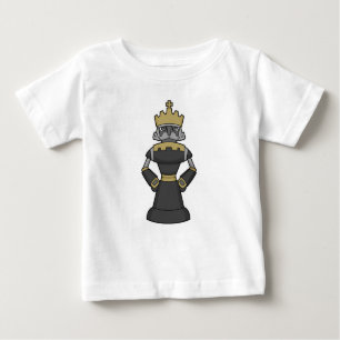 Schachstück King Crown Schach Baby T-shirt