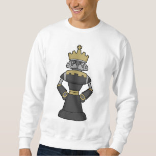 Schachstück King Crown Schach Sweatshirt