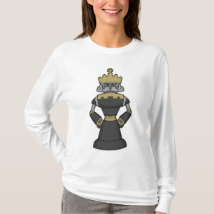 Schachstück King Crown Schach T-Shirt