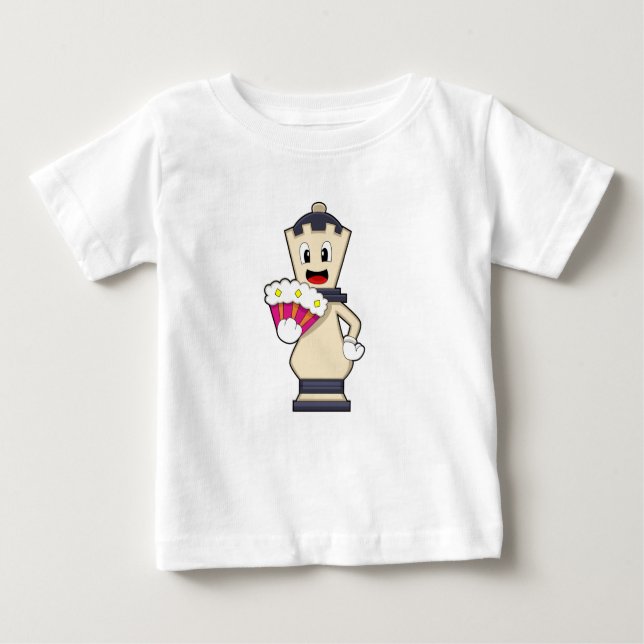 Schachstück Königin beim Schach.PNG Baby T-shirt (Vorderseite)