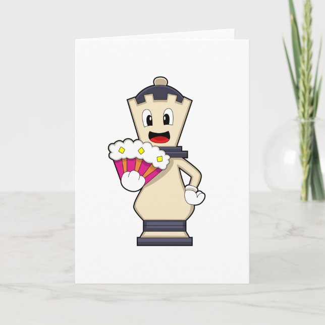 Schachstück Königin beim Schach.PNG Karte (Vorderseite)