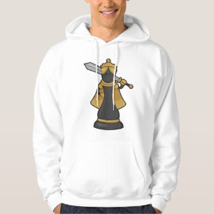 Schachstück Königin im Schach mit Schwert Hoodie