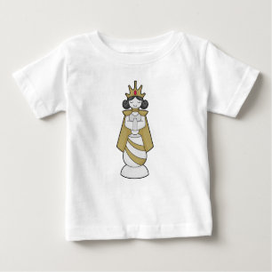 Schachstück Königin Kronschach Baby T-shirt