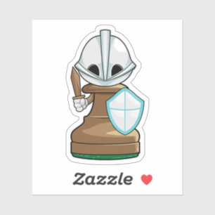 Schachstück Pawn Schach Aufkleber