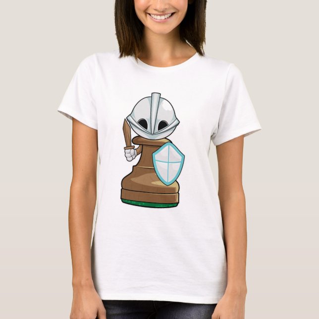 Schachstück Pawn Schach T-Shirt (Vorderseite)