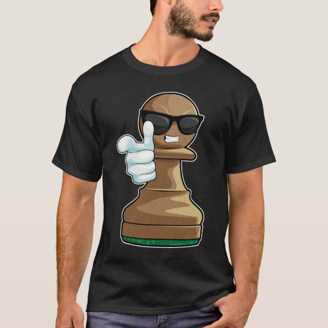 Schachstück Pawn Schach T-Shirt (Vorderseite)