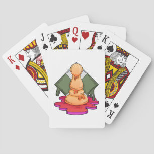 Schachstück Pawn Spielkarten