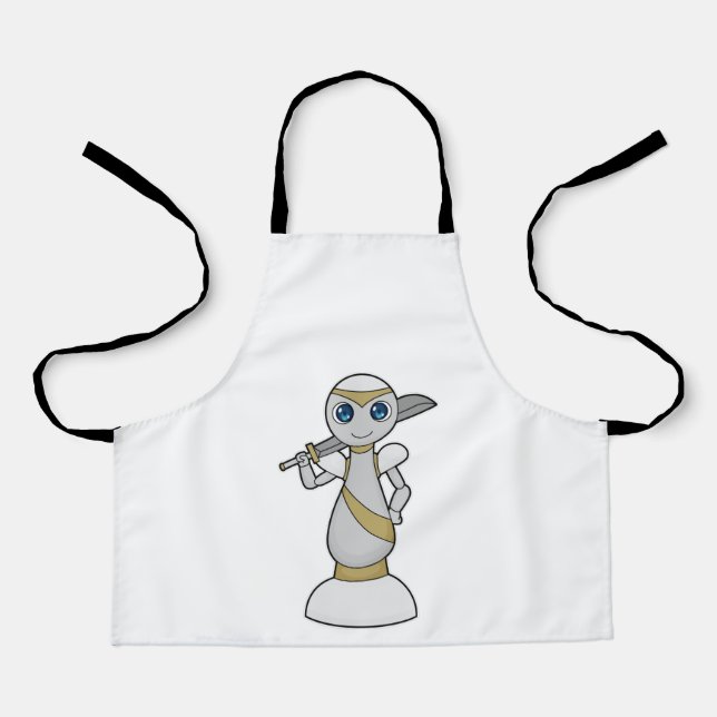 Schachstück Pawn Sword Schach Schürze (Vorderseite)