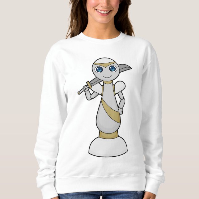 Schachstück Pawn Sword Schach Sweatshirt (Vorderseite)