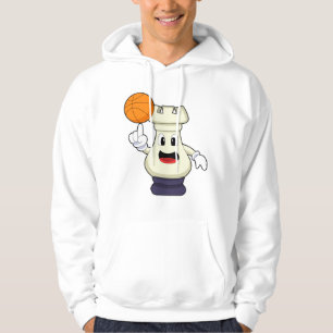 Schachstück Rook Basketball Sports Hoodie