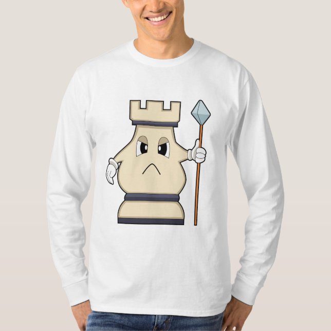 Schachstück Rook bei Schach.PNG T-Shirt (Vorderseite)