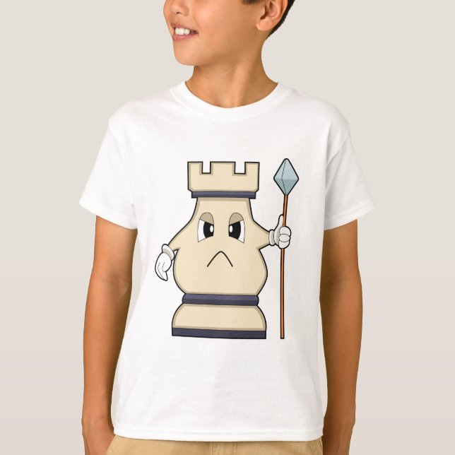 Schachstück Rook bei Schach.PNG T-Shirt (Vorderseite)